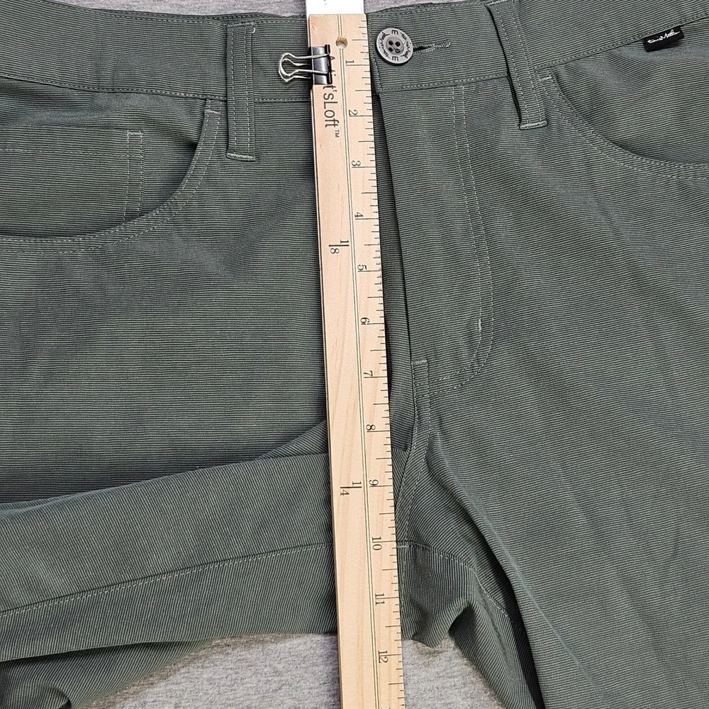 TravisMathew Open to Close Pants Mens 32 Sage Green Stretch Golf Trousers